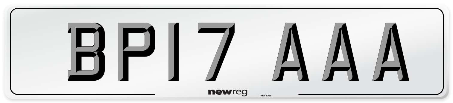 BP17 AAA Number Plate from New Reg